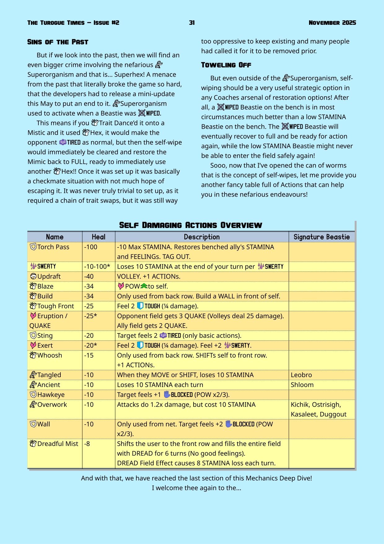 Page 31. Healing mechanics deep dive by Pummy
